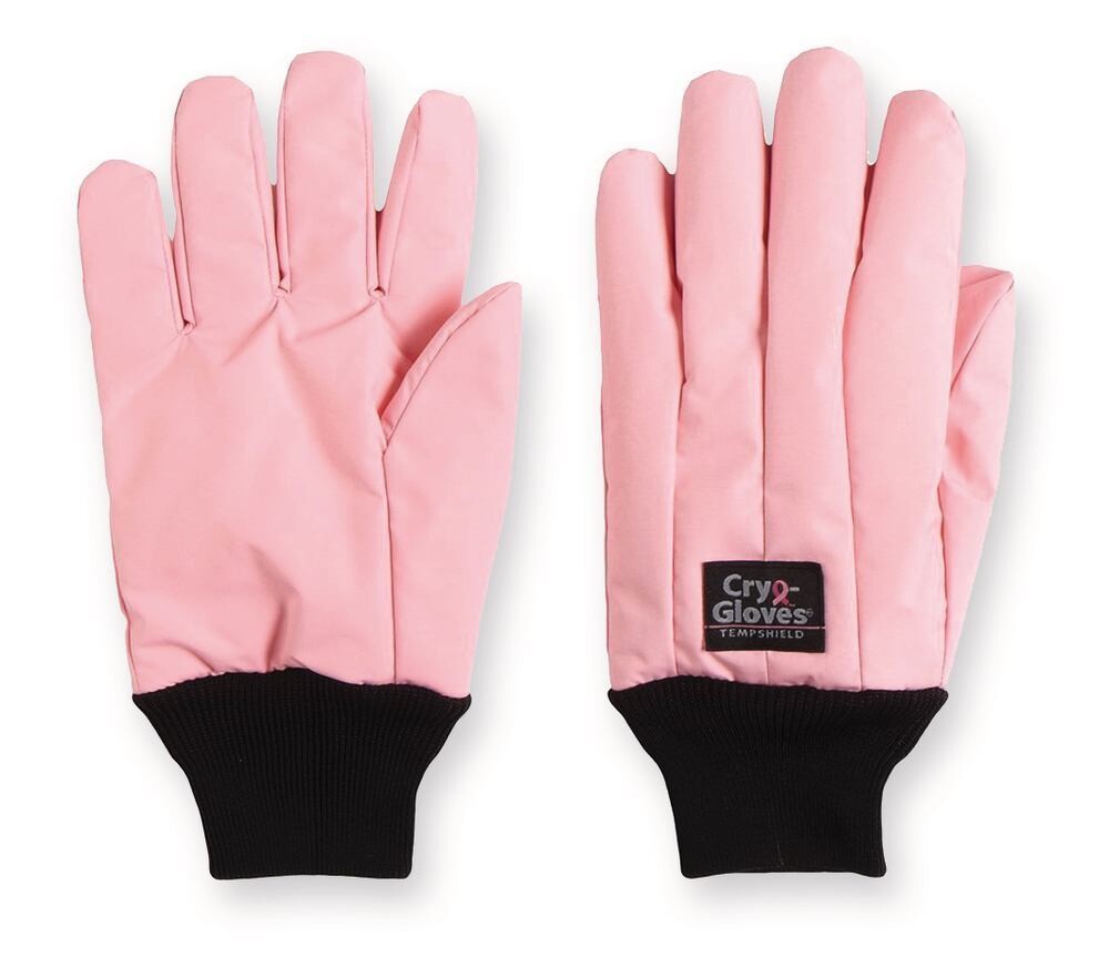 Cold protection gloves Cryo-Gloves® water-repellent With elastic, wrist length, pink, 290 mm, Size, S (8), 1 Pair