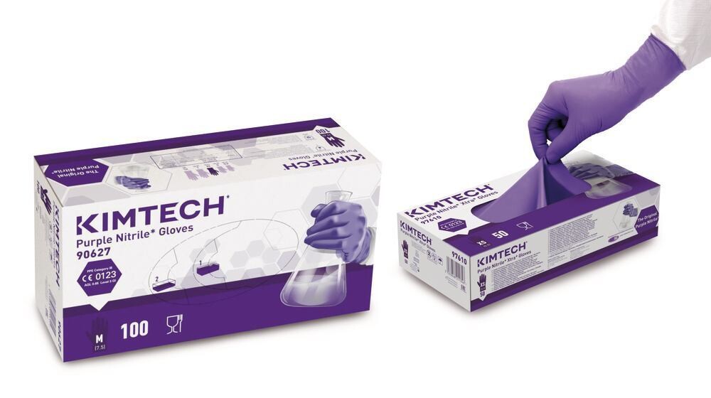 Disposable Gloves KIMTECH® Purple Nitrile, Size, S, 100 Pieces