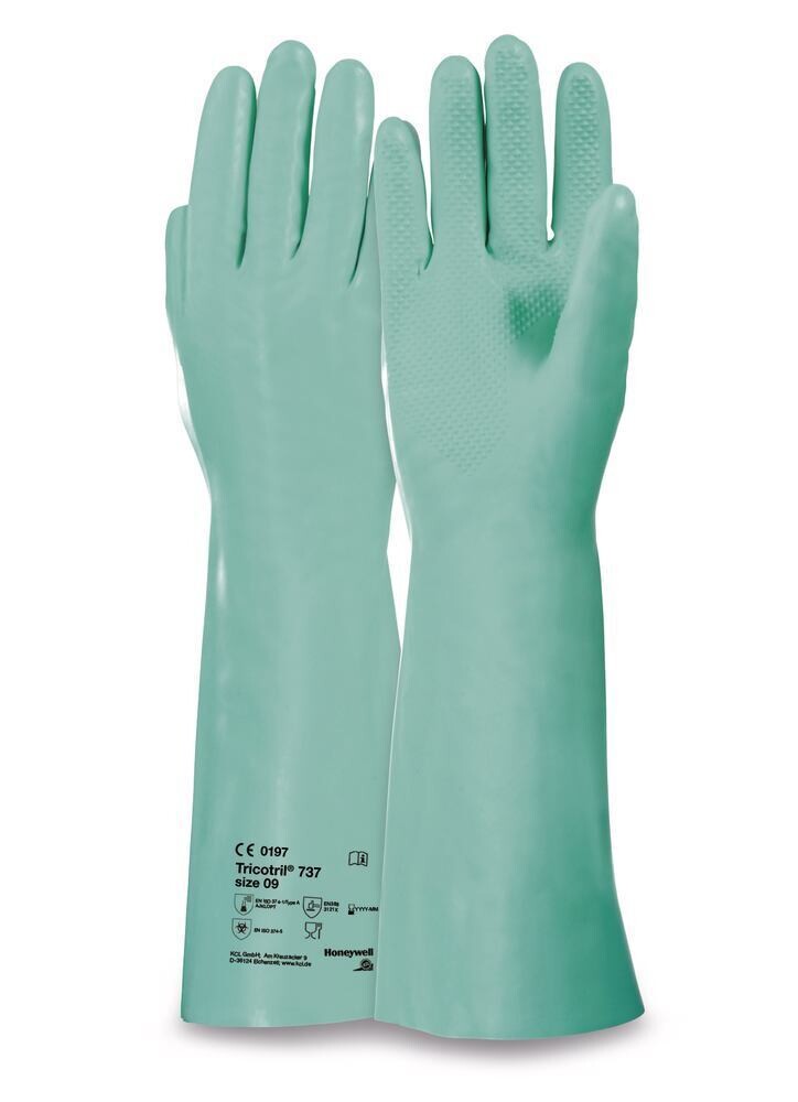 Chemical protection gloves Tricotril® 737, Size, 10, 50 Pair