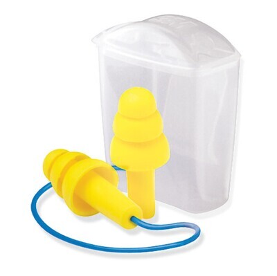 Tapones para los oídos reutilizables ULTRAFIT, con caja de almacenamiento, UF01020, 50 Pares