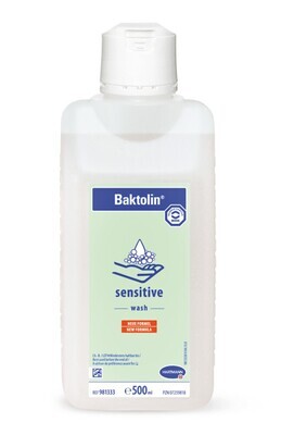 Loción de lavado sensible Baktolin® para limpieza de la piel, botella de 500 ml, 1 pieza