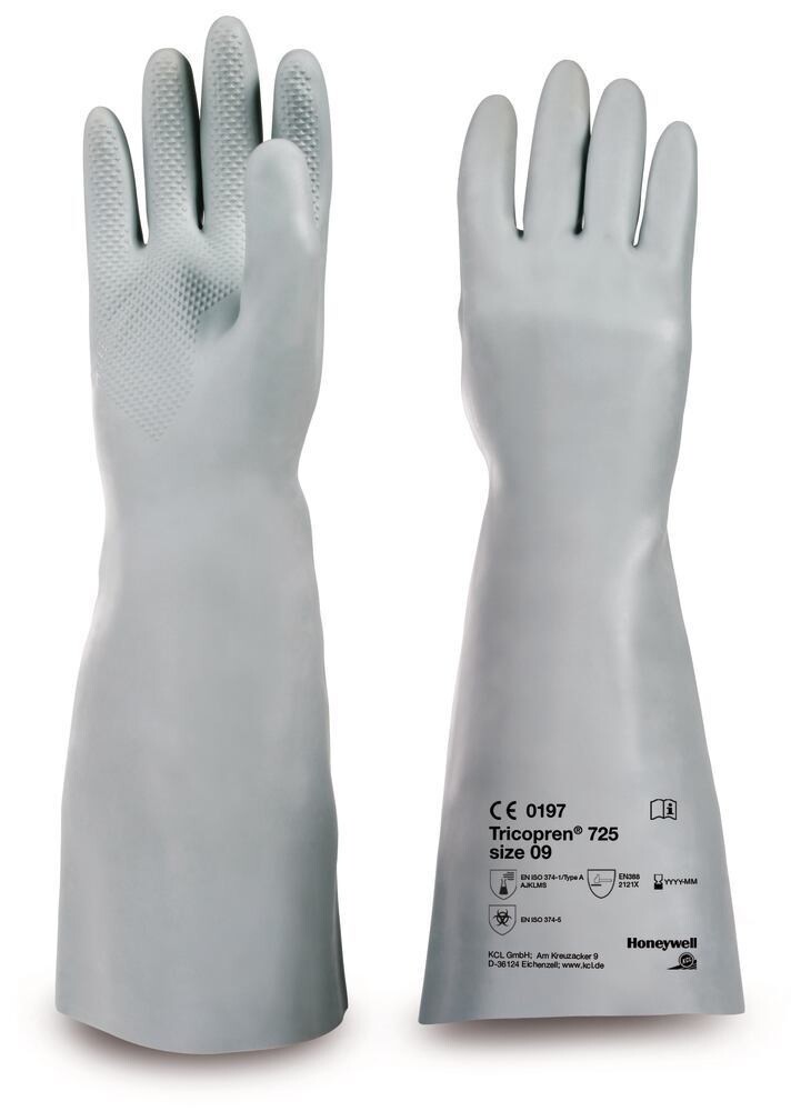 Chemical protection gloves Tricopren® 725, Size, 8, 1 Pair