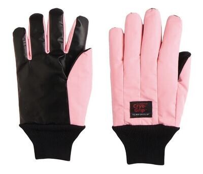 Cold protection gloves Cryo-Grip® Gloves, waterproof with elastic, wrist length, pink, 320 mm, Size, M (9), 1 Pair