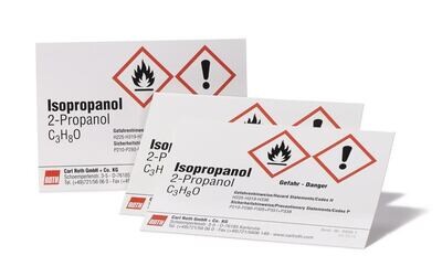 Chemical label SEKUROKA®, Isopropyl, 10 Pieces