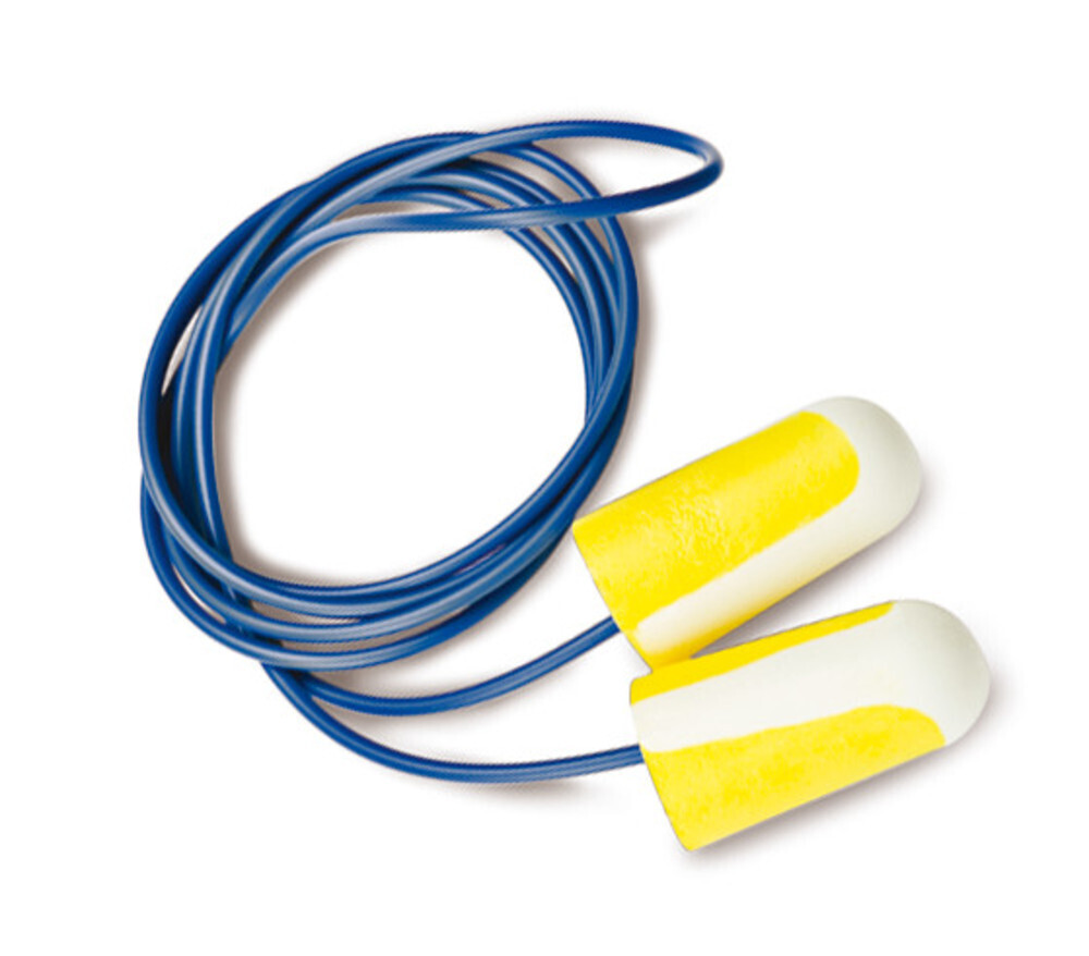 Disposable earplugs Bilsom 304L with safety band, 20 pairs