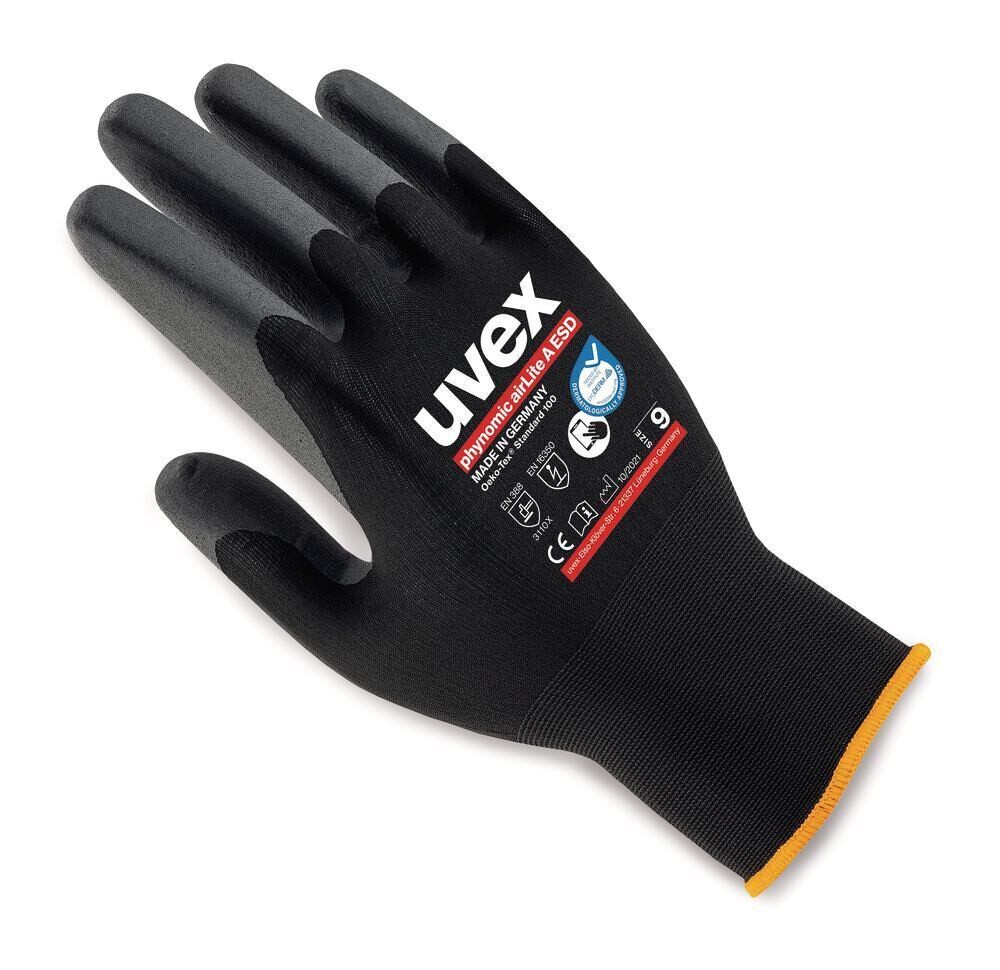 Guantes multifuncionales phynomic airLite A ESD, talla 8, 10 pares