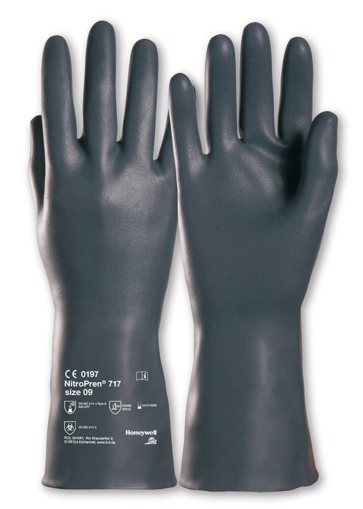 Chemical protection gloves NitoPren® 717, Size, 7, 2 Pair