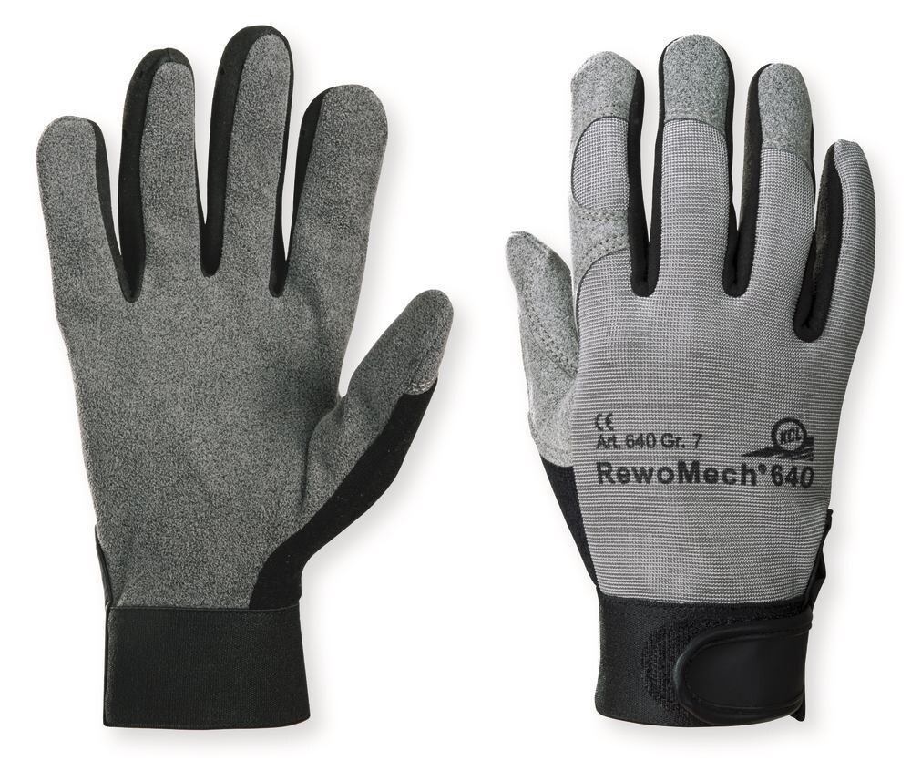 Work gloves RewoMech® 640, Size, 9, 2 Pair