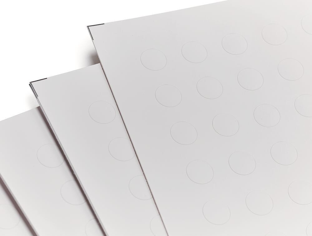 Labels Tough Spots for laser printer round, white, 9.5 mm, Gesch. for, 0.5/0.65 ml vessels, 20 pieces