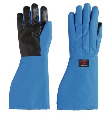 Kälteschutzhandschuhe Cryo-Grip® Handschuhe, wasserdicht mit Stulpe, Ellenbogenlänge, blau, 440 mm, Größe, S (8), 1 Paar