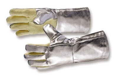 Heat protection gloves Aramid aluminum, Size, 9, 1 Pair