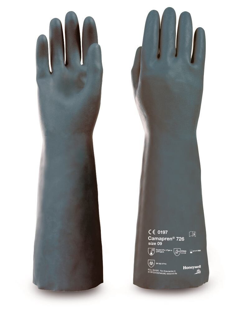 Chemical protection gloves Camapren® 726, Size, 8, 1 Pair