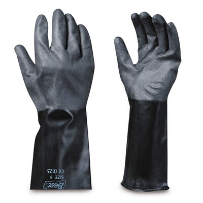 Chemical protection gloves SHOWA 874R, Size, 9, 1 Pair