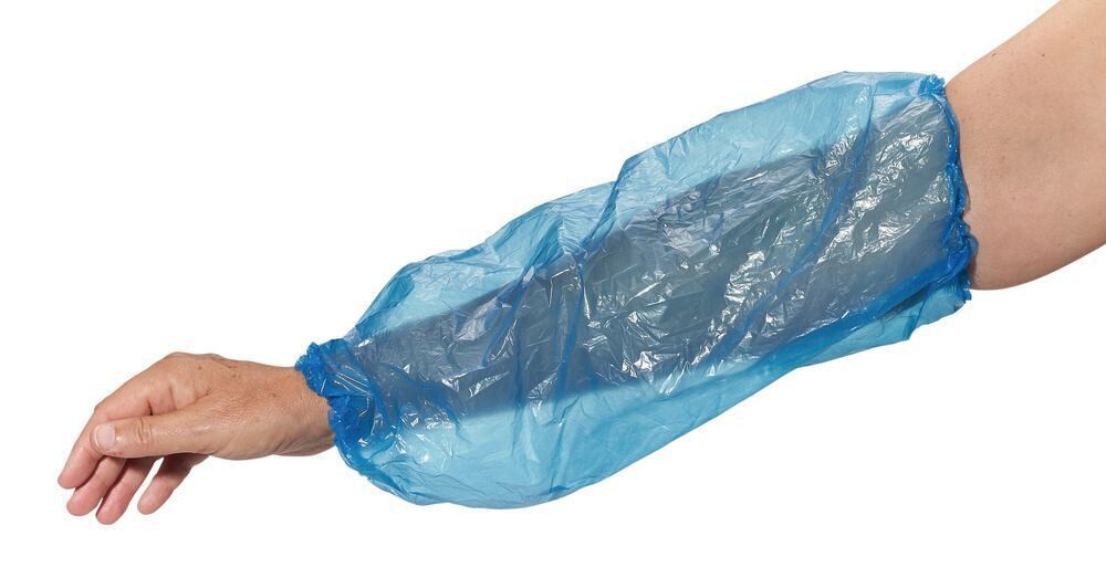 Arm cuffs Medi-Inn® made of polyethylene, blue, 20 µm, 5 x 100, 500 pieces