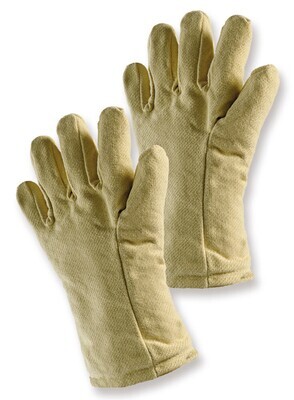 Guantes de protección contra el calor hasta 500 °C, guantes de 5 dedos, 1 par