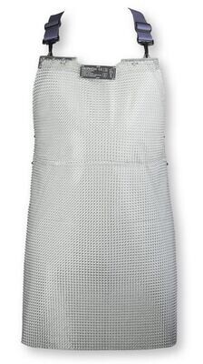 Tablier de protection contre les coups de couteau niroflex, tresse annulaire 7,0 x 0,7 mm, 80 cm, 1 pièce