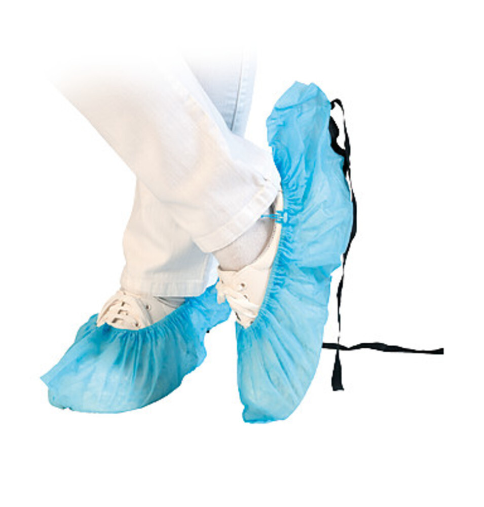 Overshoes for Hygomat dispenser PP fleece with anti-static band, 100 pieces