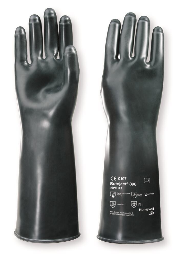 Guantes de protección química Butoject® 898, Talla, 10, 1 Par