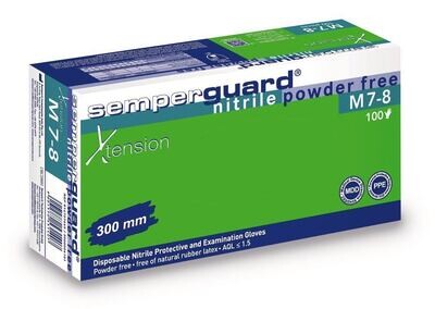 Disposable gloves Semperguard® Nitrile Xtension, Size, XL, 90 Pieces