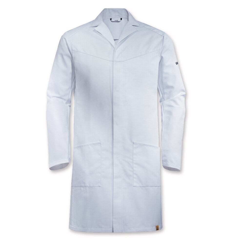 Work jacket uvex suXXeed ESD Model 7464 for men, white, Size, S, 1 Piece