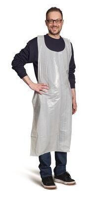 Medi-Inn® disposable aprons made of PE, white, 125 cm, 100 pieces