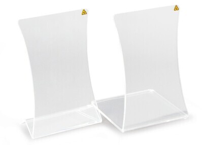 Radiation protection screen SEKUROKA® hourglass shape With flat base, ? radiation, 1 piece