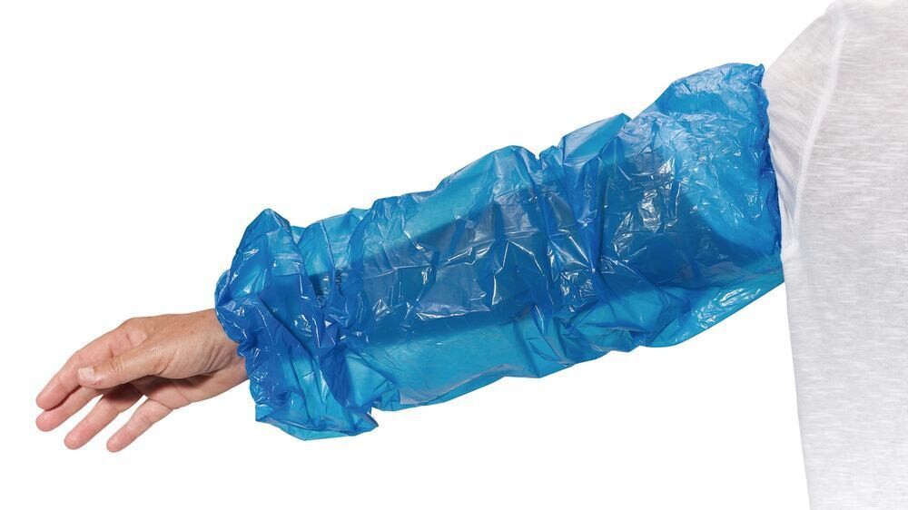 Arm cuffs Medi-Inn® made of polyethylene, blue, 40 µm, 1 x 100, 100 pieces