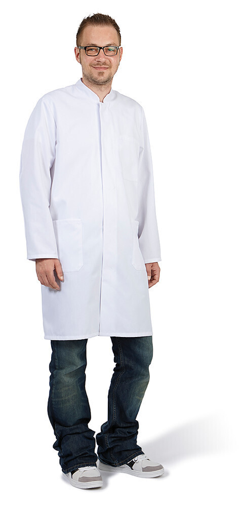 Damenjacke und Herrenjacke UNISEX mit Stehkragen Mischung aus 65 % Polyester, 35 % Baumwolle, Größe, XS, Damengröße, 32/34, Herrengröße, 40/42, 1 Stück