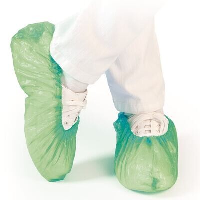 Overshoes CPE Eco, green, 100 Pieces