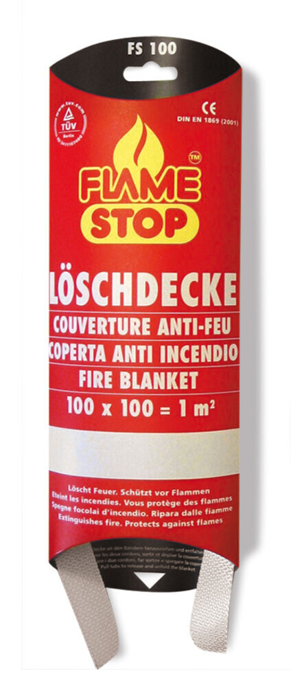 Fire blanket FLAME STOP, 100 x 100 cm, 1 piece