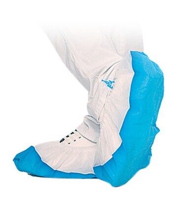 Overshoes for Hygomat dispenser PP fleece with CPE sole, 70 pieces