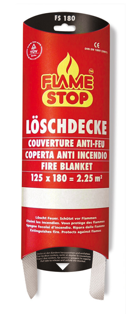 Fire blanket FLAME STOP, 180 x 125 cm, 1 piece