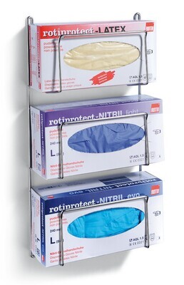Dispenser da parete ROTILABO®, per 3 scatole, 245 x 100 x 477 mm, 1 pezzo