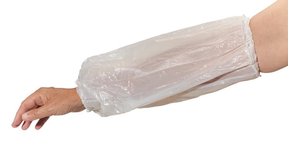 Arm cuffs Medi-Inn® made of polyethylene, white, 20 µm, 5 x 100, 500 pieces