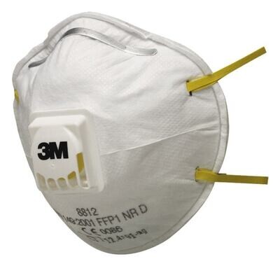 Maschera filtrante antiparticolato Klassik, serie 8000 Con valvola di espirazione, FFP1 NR D, 8812, 10 pezzi