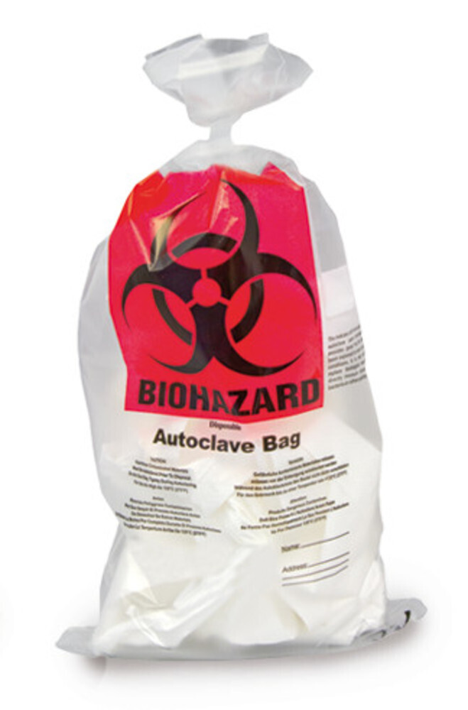 Disposal bags SEKUROKA® Biohazard PP, 50 ?m, 300 x 500 mm, 100 pieces