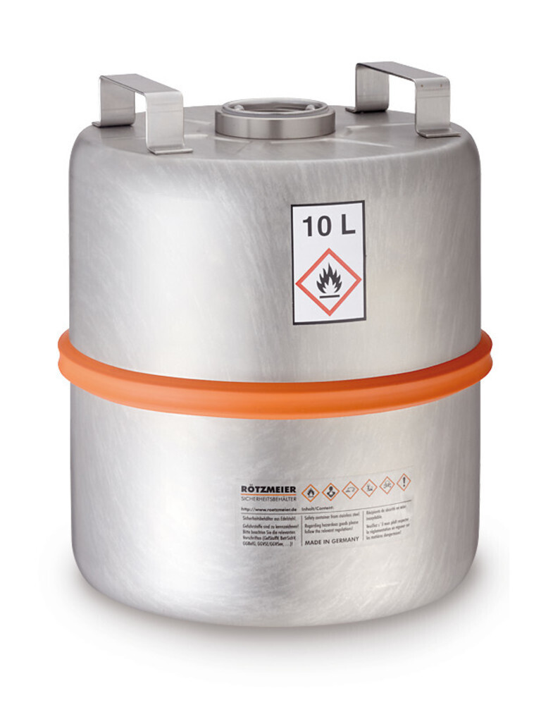 Safety collection container for flammable liquids, without level indication, 1 piece