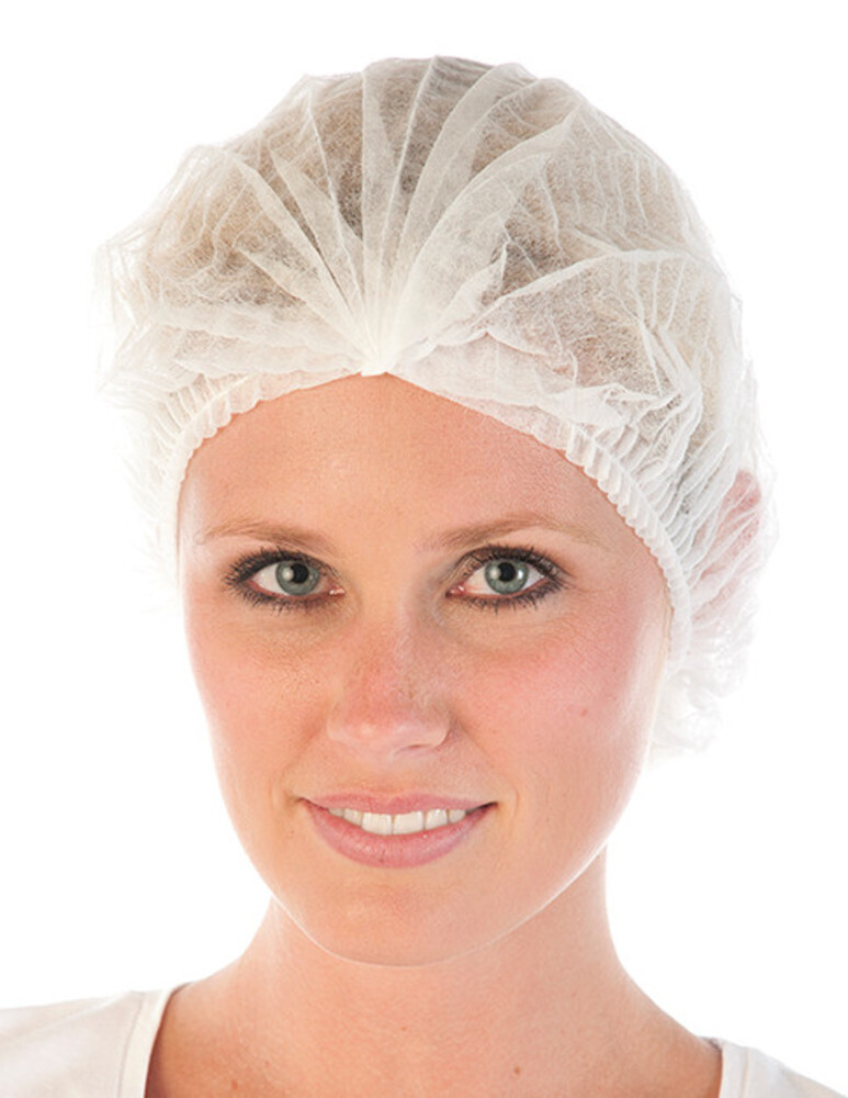 Disposable hairnet Clip hairnet PP fleece, 100 pieces