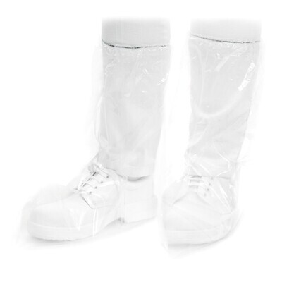 PE overboots, 100 pieces
