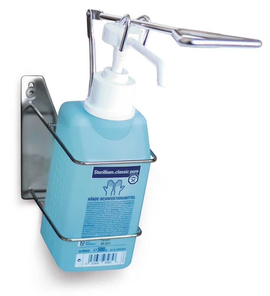 Wall holder Eurodispenser 2, Gesch. for, 1000 ml BODE bottles, 95 x 250 x 250 mm, 1 piece