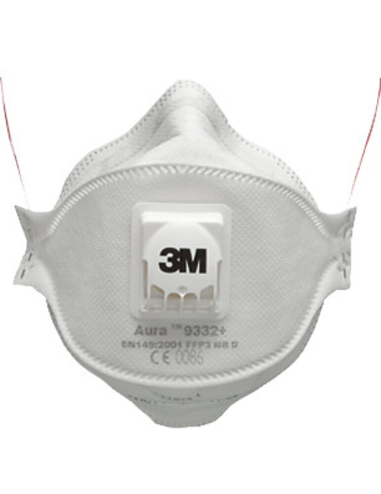 Particle filter mask Aura 9300+ with Cool-Flow exhalation valve, FFP1 NR D, 9312+, 10 pieces