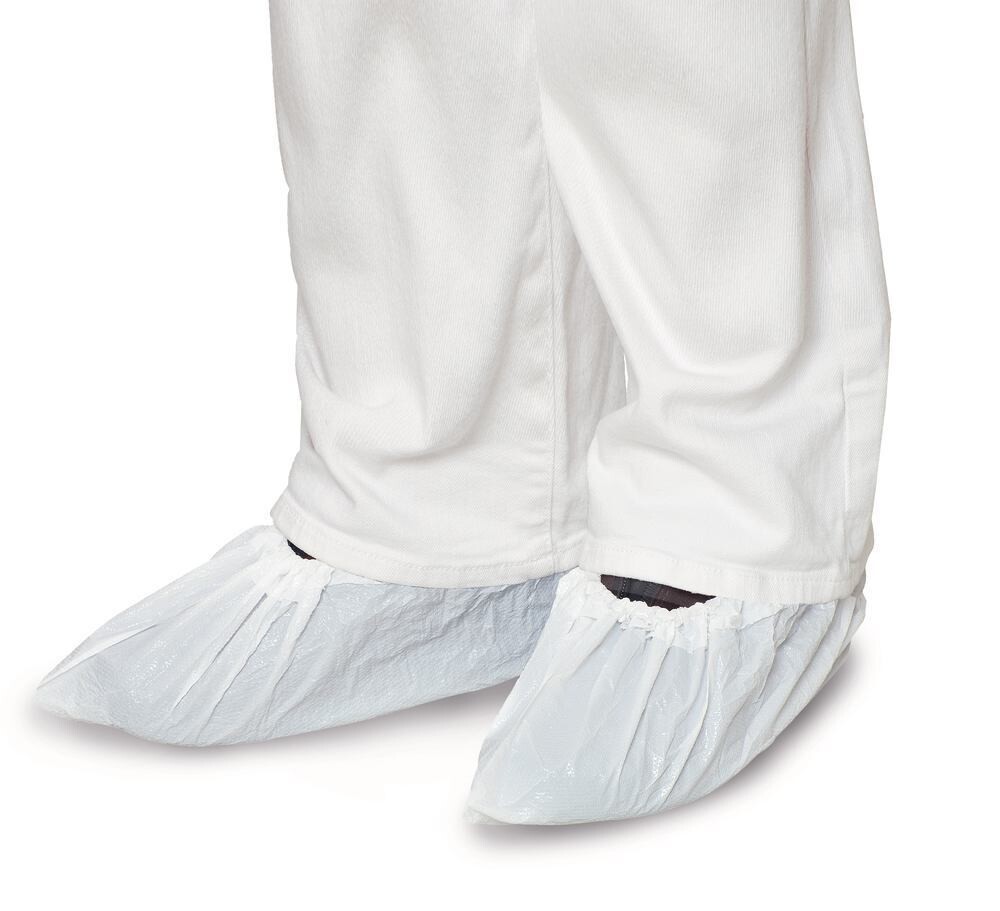 Überschuhe CPE Premium Antirutsch, weiß, 50 Stück