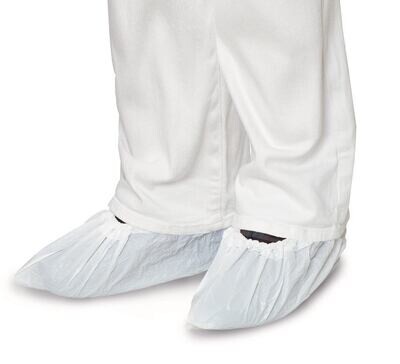Copriscarpe CPE Premium antiscivolo, bianco, 50 pezzi