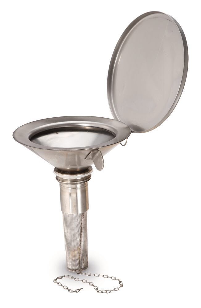 Safety funnel for combination containers flat version, 1 piece