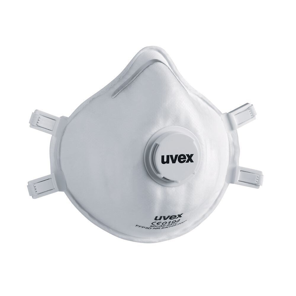 Particle filter mask silv-Air classic With exhalation valve, FFP3 NR D, Size, S/M, 2312, 15 Pieces