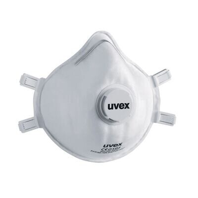 Particle filter mask silv-Air classic With exhalation valve, FFP3 NR D, Size, S/M, 2312, 15 Pieces