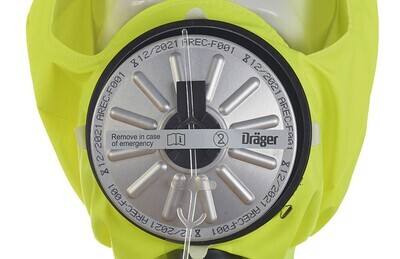 Hotte d&#39;évacuation Dräger PARAT® 7530 cagoule anti-incendie et industrielle, 1 pièce
