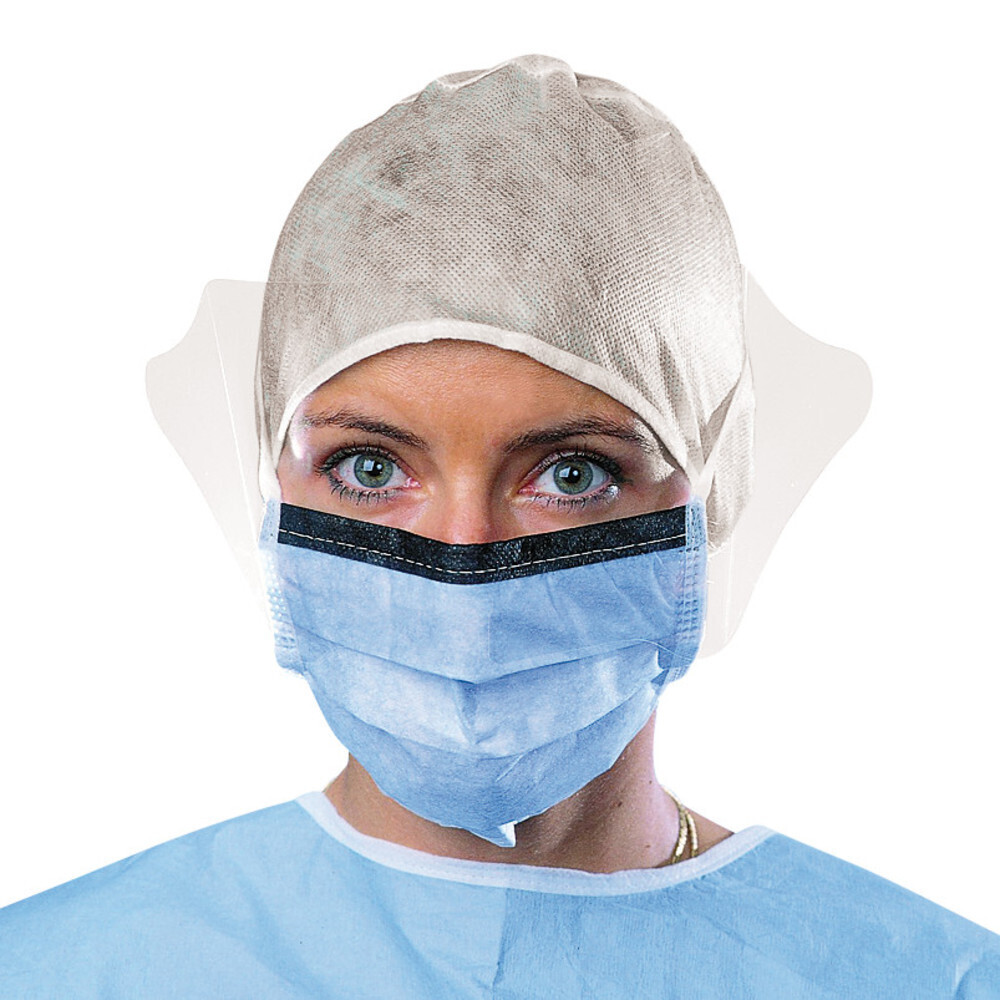 Medical face masks SUAVEL® Antifluid with visor, 50 Pieces
