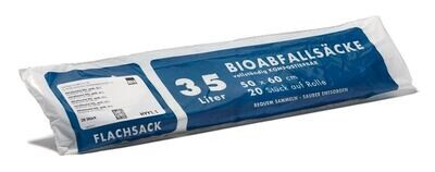 Bio Compostable Waste Bag, 35 l, 500 x 600 mm, 20 Pieces