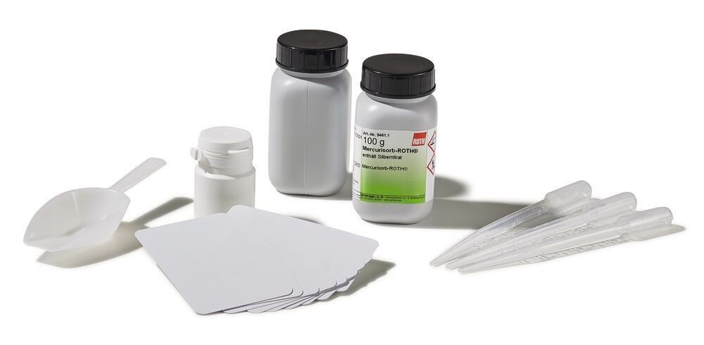 Legante per mercurio MERCURISORB-ROTH®, Kit di emergenza in una scatola, 1 set
